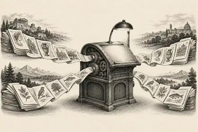 Two streams of text enter one machine, illustrating the paper's mixed-input experiment.